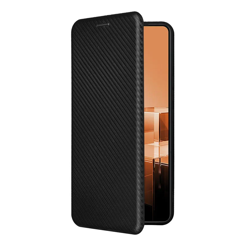 For Asus ZenFone 11 Ultra Luxury Flip Ultra Thin Skin Carbon Fiber Magnetic Adsorption Case For Asus 11 Ultra Safe Back Cover