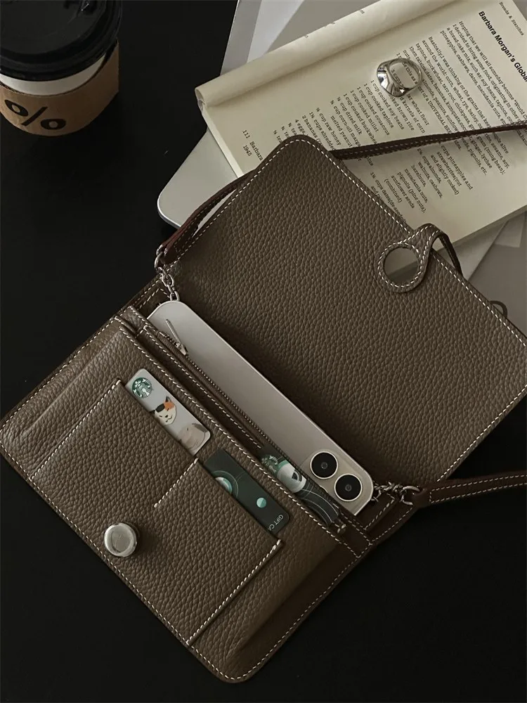 

Convenient Multi-Functional Single oulder Crossbody Bag for Passport And Cards 2025 New Sle Cact Document Bag