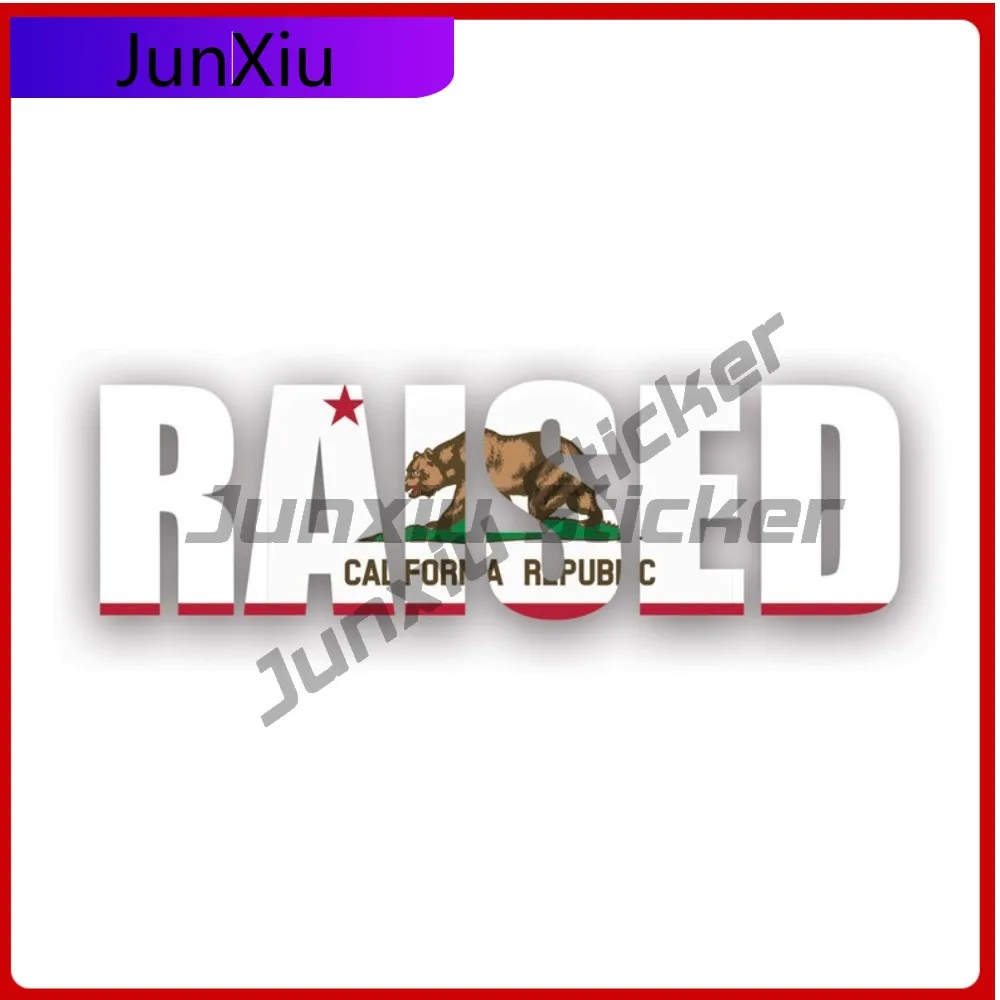

California Raised State Fade Resistant Scratch Resistant Anime Style For Car Body Truck Helmet Self Adhesive No Residue Decor