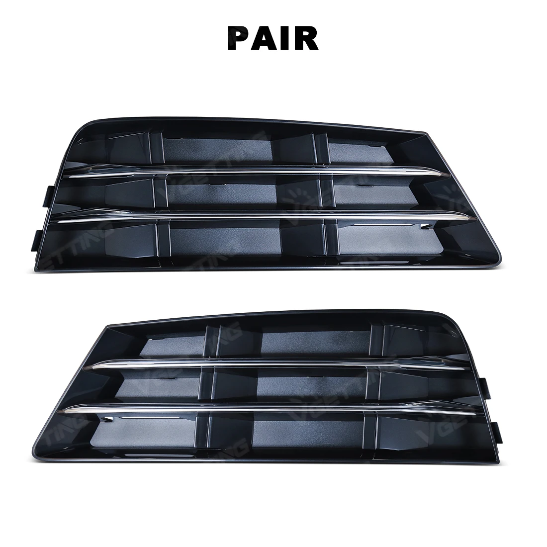 

8W0807681R для Audi A4 B9 2016 2017 2018 8W0807682R передний бампер противотуманная фара решетка крышка рамка украшения аксессуары левый/правый