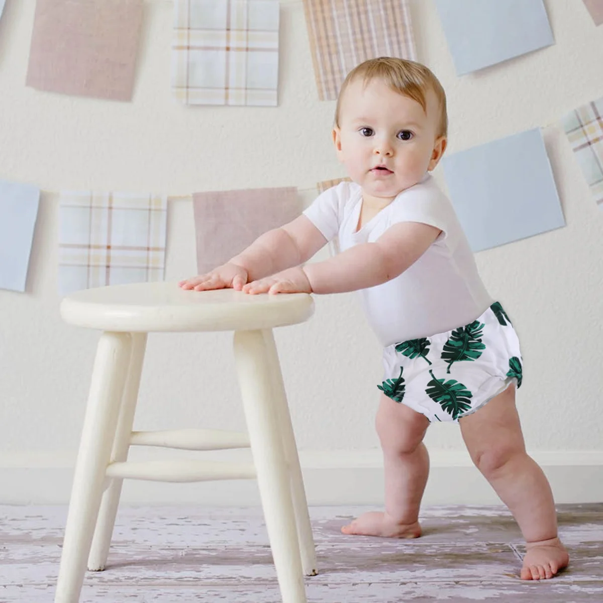 

4 шт. детские марлевые тренировочные штаны, размер 28 см, мягкие дышащие эластичные многоразовые подгузники для приучения к горшку для малышей для активного отдыха