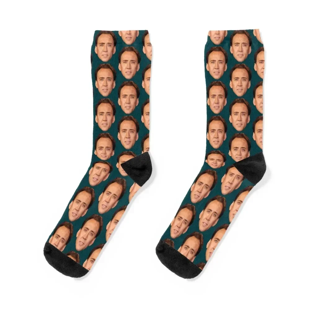 

Nicolas Cage(4) Socks valentine gift ideas Non-slip Male Socks Women's