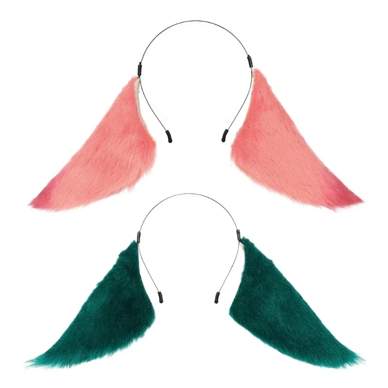 

Lovely Foxes Ear Shape Hair Hoop Cute Hair Holder Live Broadcast Cosplay Character Costume Headwear for Teens Woman Dropship