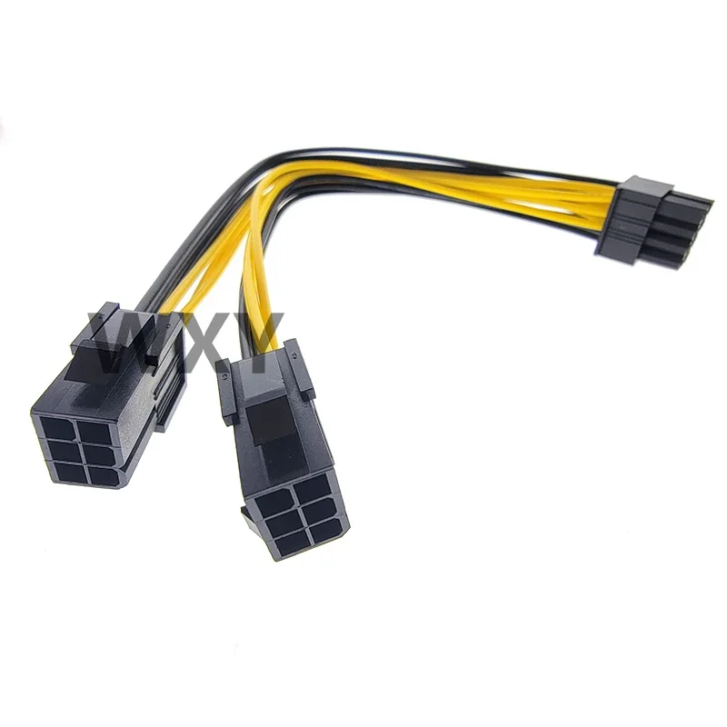 

Graphics card Dual 6Pin Male PCI-E To 8Pin Female GPU video card 2X6pin to 8pin GPU Y-Splitter Adapter 18AWG Power Supply Cable