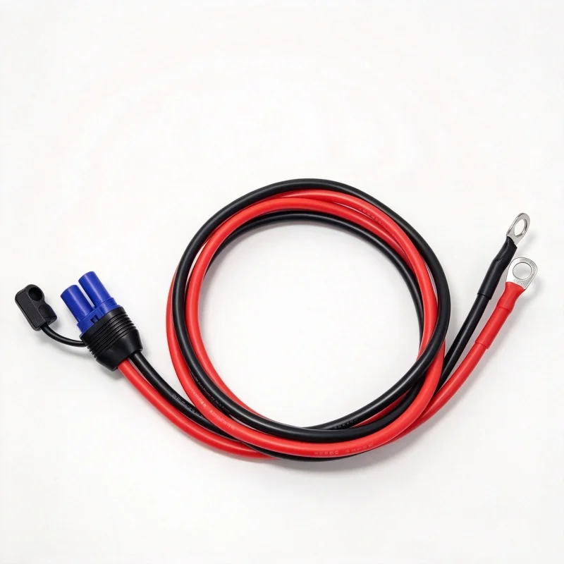 10AWG EC5 Injection Molded Female Cable with 100A Alligator Clip / M8 / EC5 Female Extension Heavy Duty Power Charging Wire