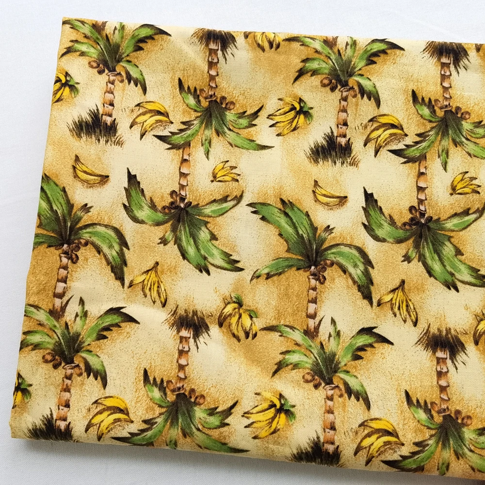 50Cm * 110Cm Vintage Bananenbomen Katoenen Stof Naaien Kussen Patchwork Weefsel