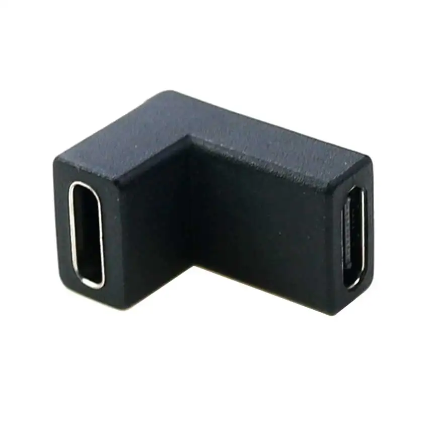 Yuxi-USBCアダプター,U字型ストレートアングルアダプター,メスタイプc,オス,データアダプター