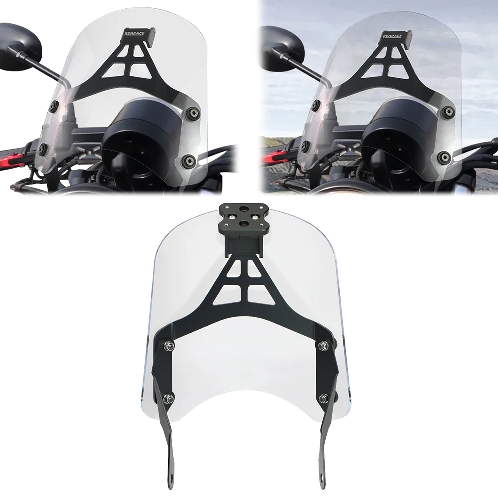 

Wind Windshield Protector GPS Mount Navigation Bracket Fit For Moto Guzzi V7 750 II III 2008-2019 2020 Motorcycle Windscreen