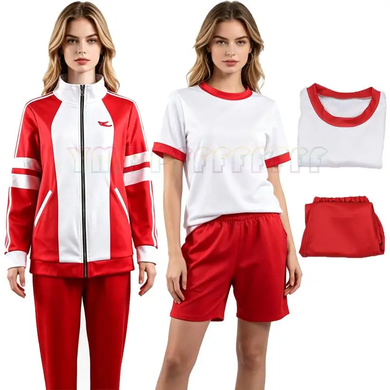 Novedoso conjunto deportivo de cosplay del uniforme de la Semana Especial de Ma Niang Suzuki, ropa diaria de anime, camisa, pantalones cortos y abrigo, ¡oferta caliente!