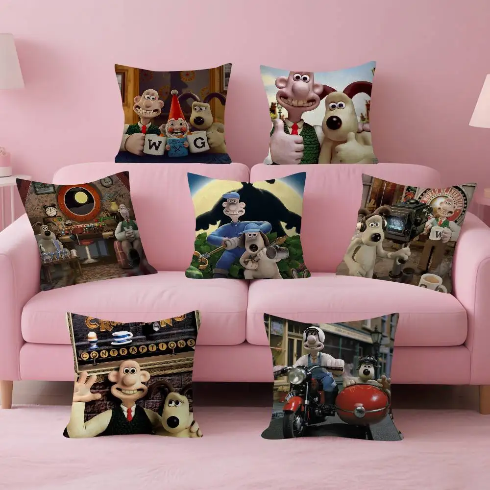 

Наволочка WallaceS-Cutes-Gromit, подарочная наволочка с рисунком, декоративная наволочка для спальни, дома, дивана, стула, сиденья