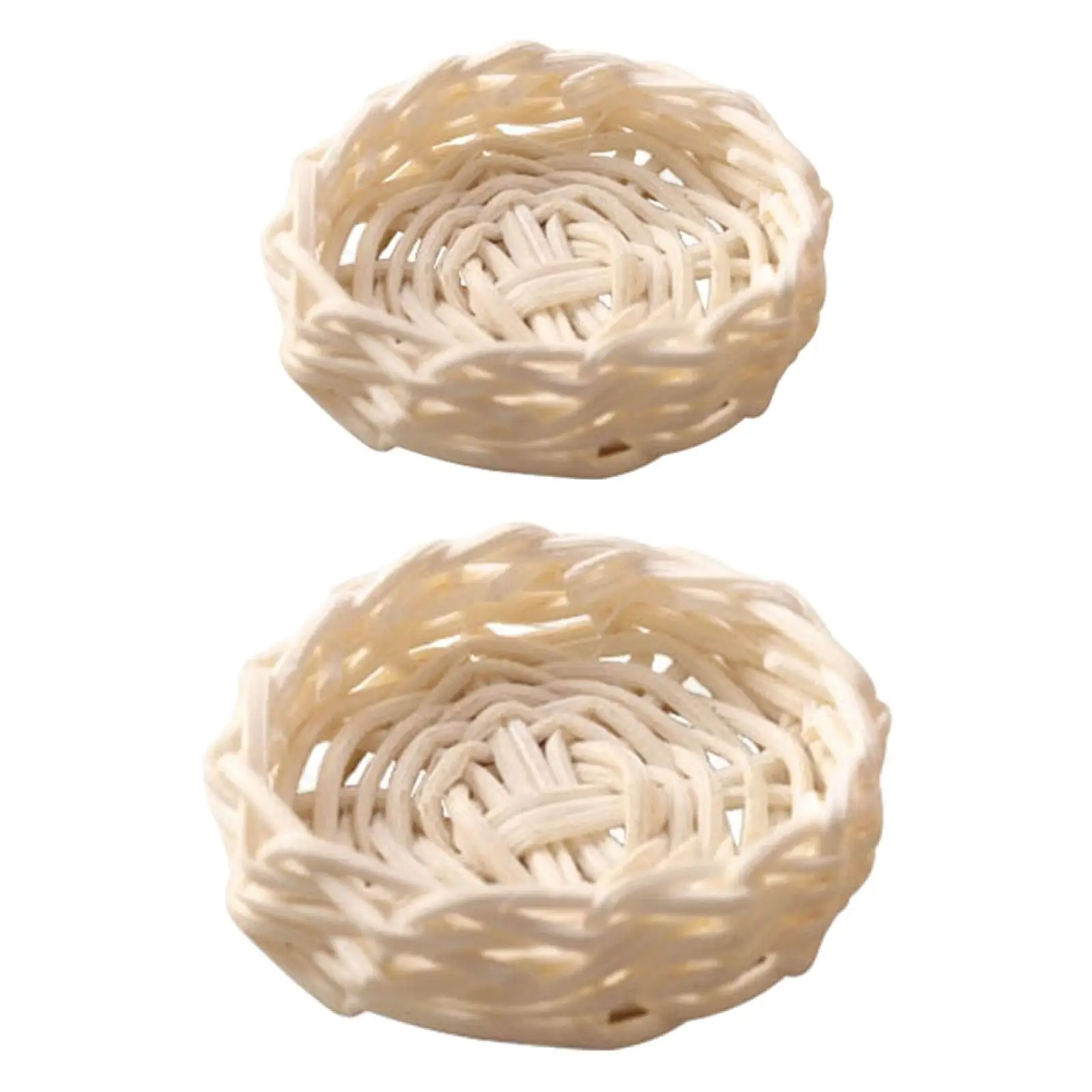 1:12 Mini Cesta de armazenamento de madeira Acessórios para bonecas Decoração Suprimentos de cenário