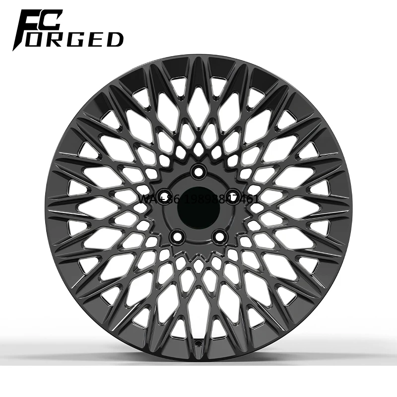 

Роскошные кованые легкосплавные диски с глубоким вогнутым профилем, глянцевые черные, 5x114.3, 5x120, 5x130 для C8, 15, 18, 19, 20, 26 дюймов