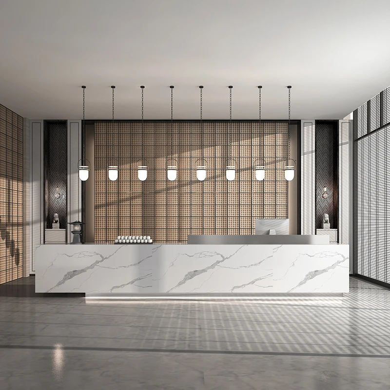 Beauty Luxury Reception Desks Modern Hotel Restaurant Executive Display Reception Desks Organizers Bureau Commercial Furniture