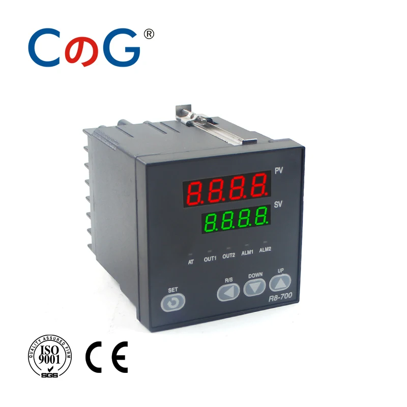 Cg 72*72mm 800 graus de entrada k j pt100 0-10v 4-20ma saída pid ssr relé 220v 24v 380v termostato 2 alarmes controlador de temperatura