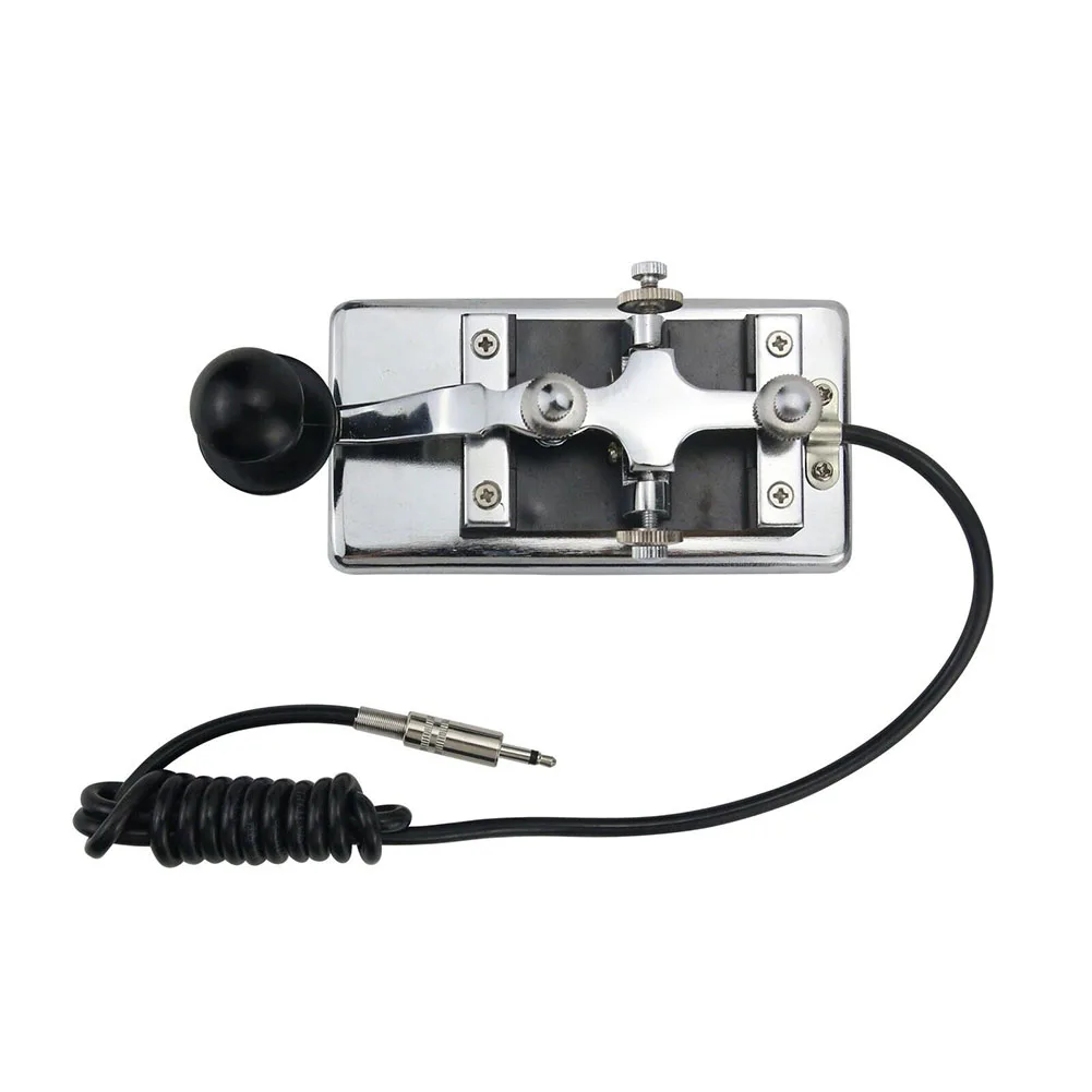 K4 Manual Telegraph Key Metal For For Morse Code CW Practice Device For Shortwave Radio Communication Amateur Ham Station Equipm