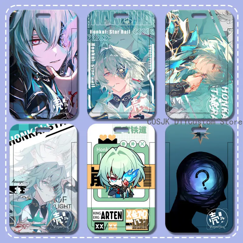 

Игра Honkai:Star Rail Anaxa, милая студенческая идентификационная карта, автобус, метро, защитный чехол с наконечником для еды, дорожный держатель для карт, коллекция подарок