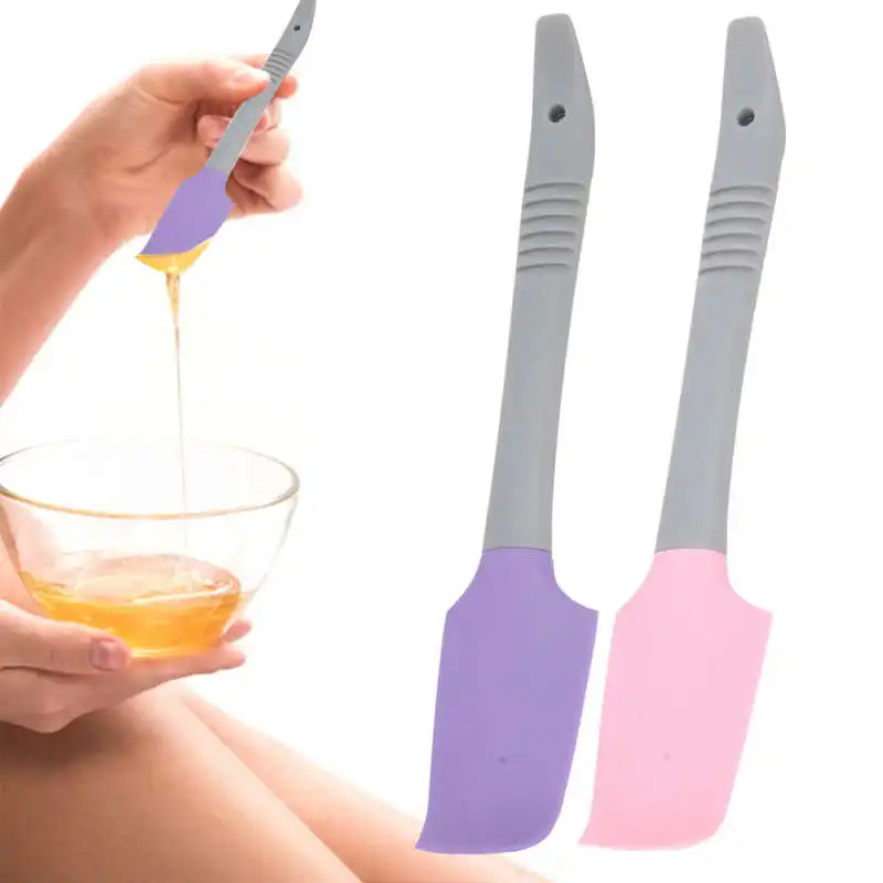 Reusable Hair Remover Silicone High Temperature Resistance Wax Applicator Scraper Spatulas Sticks Removal Wax Hair Removal Tool