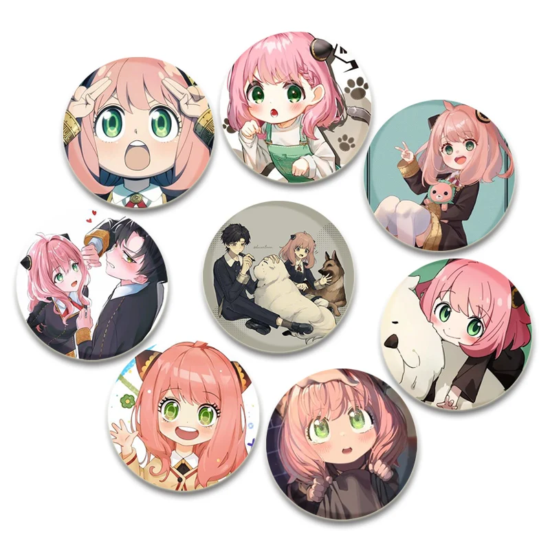 SPY X FAMILY Emaille Pin Niedliche Anime Broschen Anya Forger Damian Anstecknadeln Cartoon Abzeichen Rucksack Hut Schmuck Accessoires Geschenk