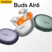 Original realme Buds air6 Earbuds 50dB Active Noise Cancelling Earphone Bluetooth 5.3 TWS IP55 40H Play Time Hi-Res LHDC