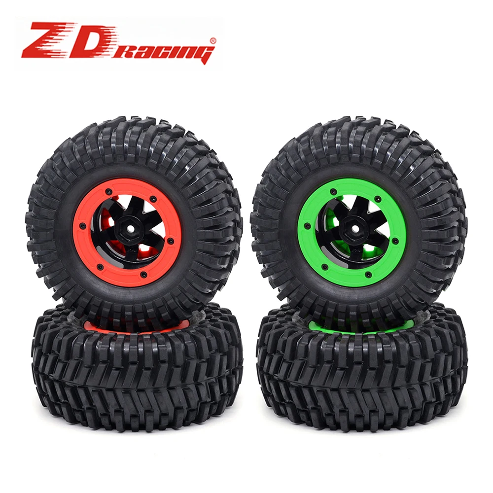 ZD Racing Rc Wheels Tires 65mm Rim 12mm Hex adapter for 1/10 DBX-10 Traxxas Slash ARRMA SENTON Short Course Truck Car 7544/7545