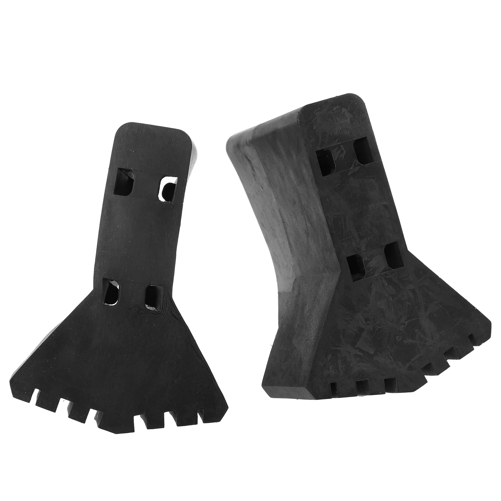 2Pcs Folding Ladder Non-Slip Feet Cover Durable Anti-Skid Foot Protector Hardwood Floor Protector Ladder Feet Covers Black