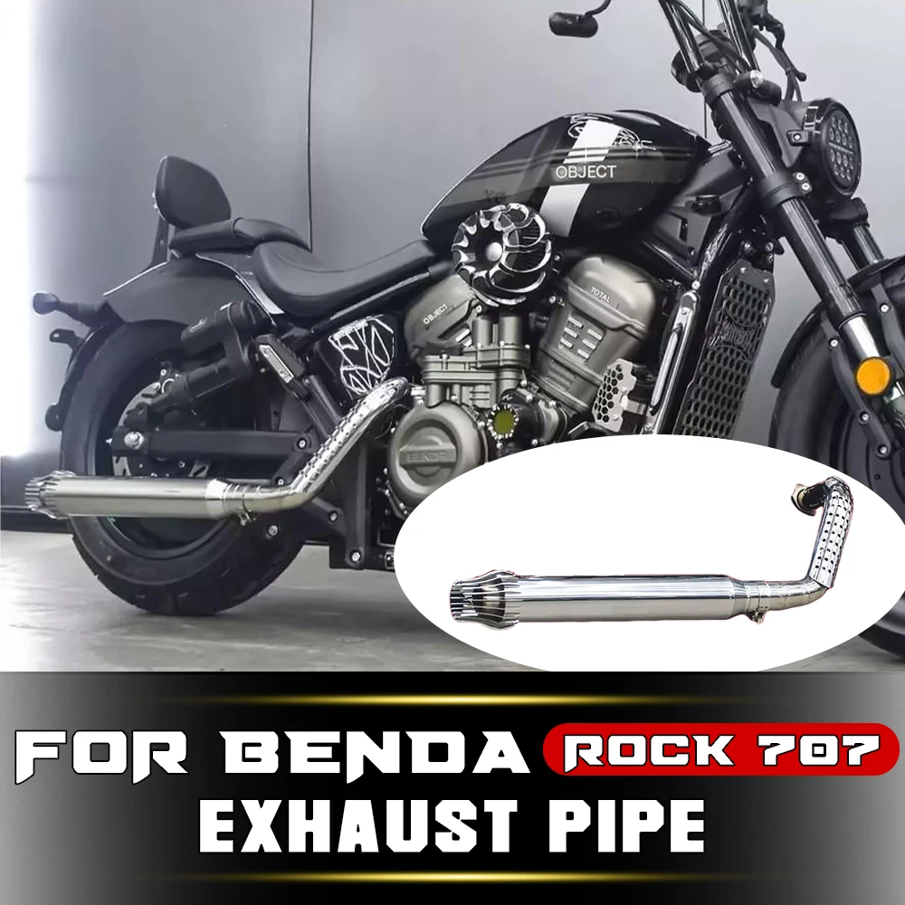 

Full Section Dual Exhaust Pipe Deep Sound Muffler For BENDA ROCK 707