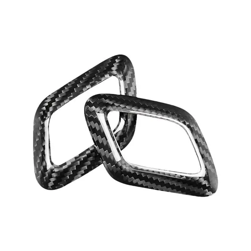 

Car Gear Shift Knob Interior Cover Trim Real Hard Dry Carbon Fiber For Ford F-150 2015-2020