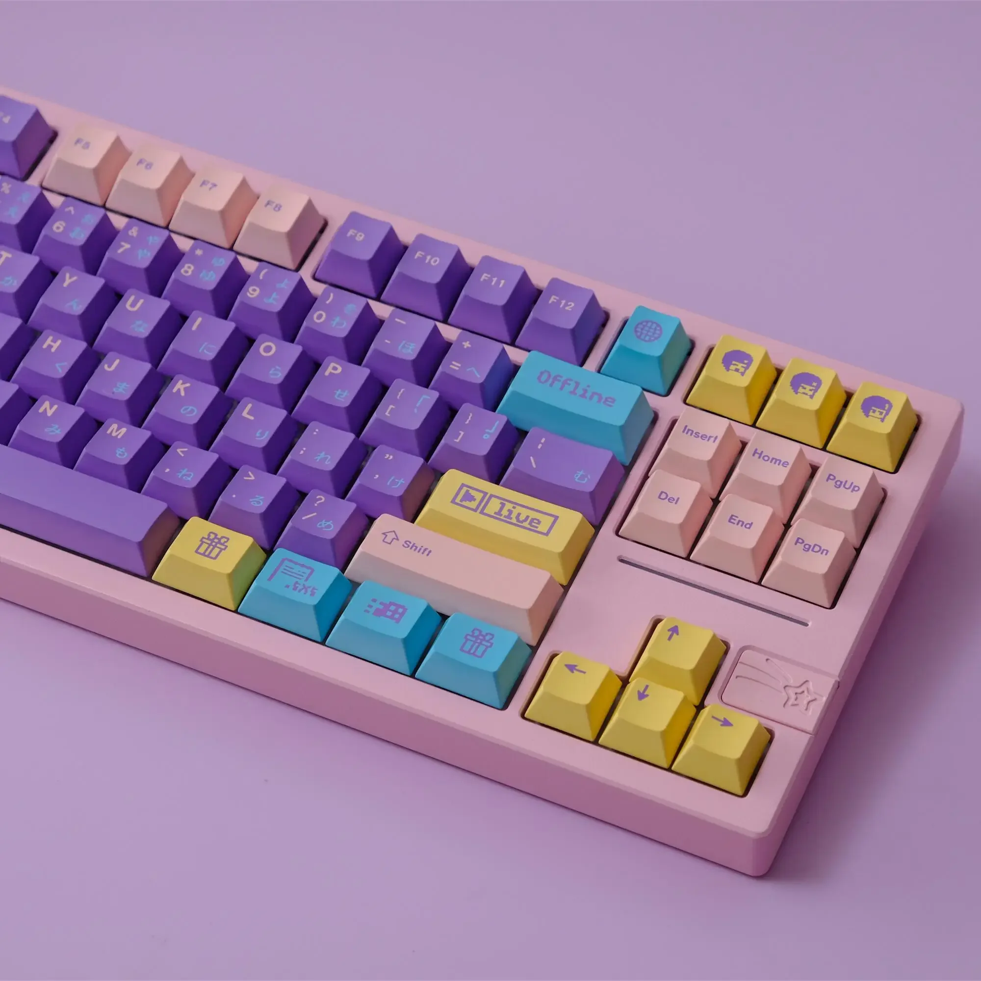 Candy Keycaps Original Height pbt Sublimation RAINY75 VGN 68 84 87 98 104 108