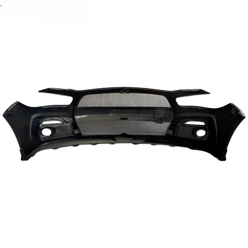 Front Bumper With 2 PDC Holes & Lamp Wash Cutting Marks Without Welded Sensor Supports
