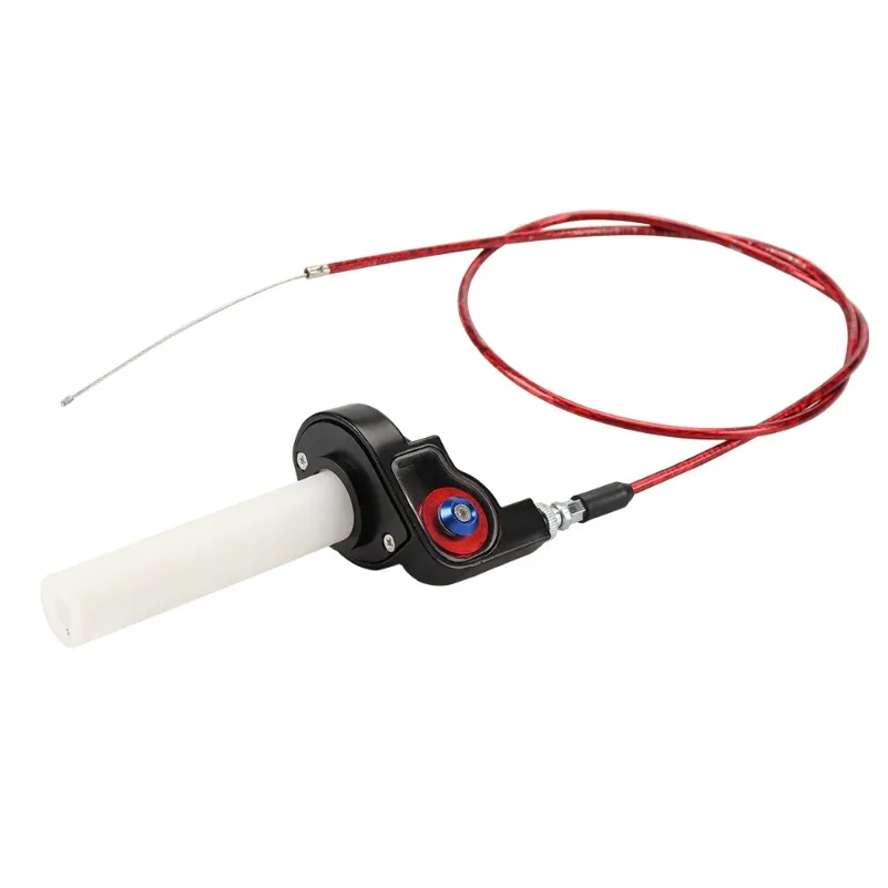 

Motorcycle Throttle Handle Grips 1/4 Turn Twist Throttle With Throttle Cable 1200mm For Pit Dirt Bike Motocross ATV Offroad Quad
