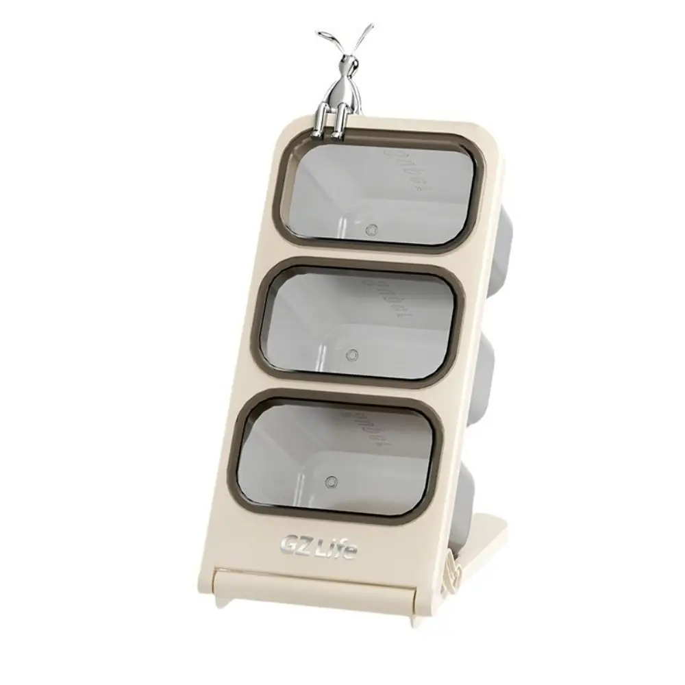

Rabbit Ornament Slant Insertion Storage Box Removable Quick Fetch Desktop Cosmetic Storage Box ABS+PET Save Space Pen Container