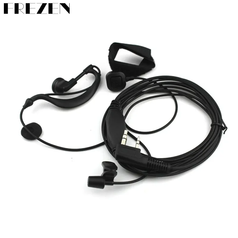 หูแขวนหูฟังหูฟังนิ้วมือชุดหูฟังไมโครโฟน PTT สําหรับ Kenwood วิทยุ BAOFENG UV-5R UV-82 GT-3 Walkie Talkie