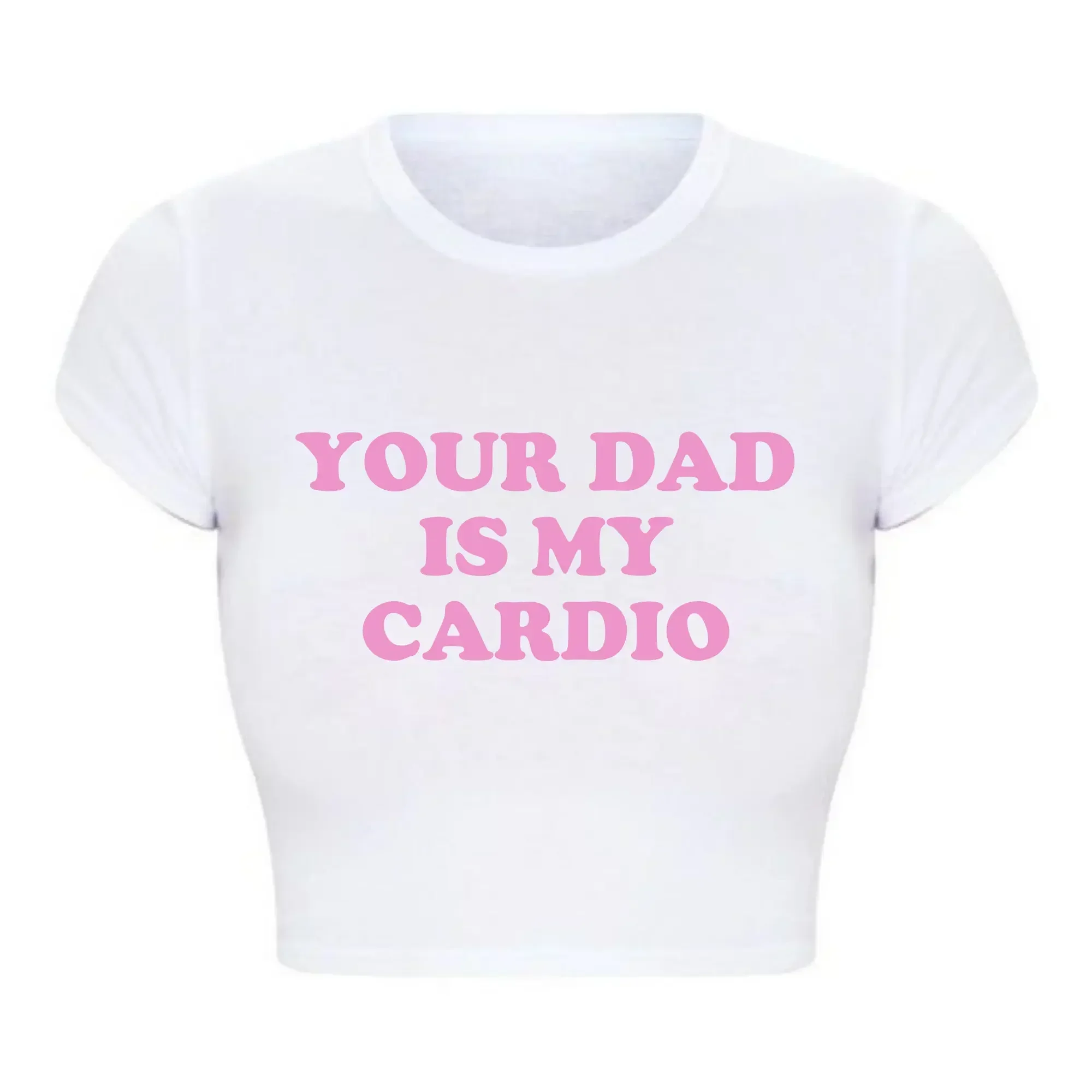 Ropa gótica Grunge Harajuku para mujer, Tops recortados, tu papá es mi cardio, divertido bebé, moda universitaria, Top de fiesta, ropa estética