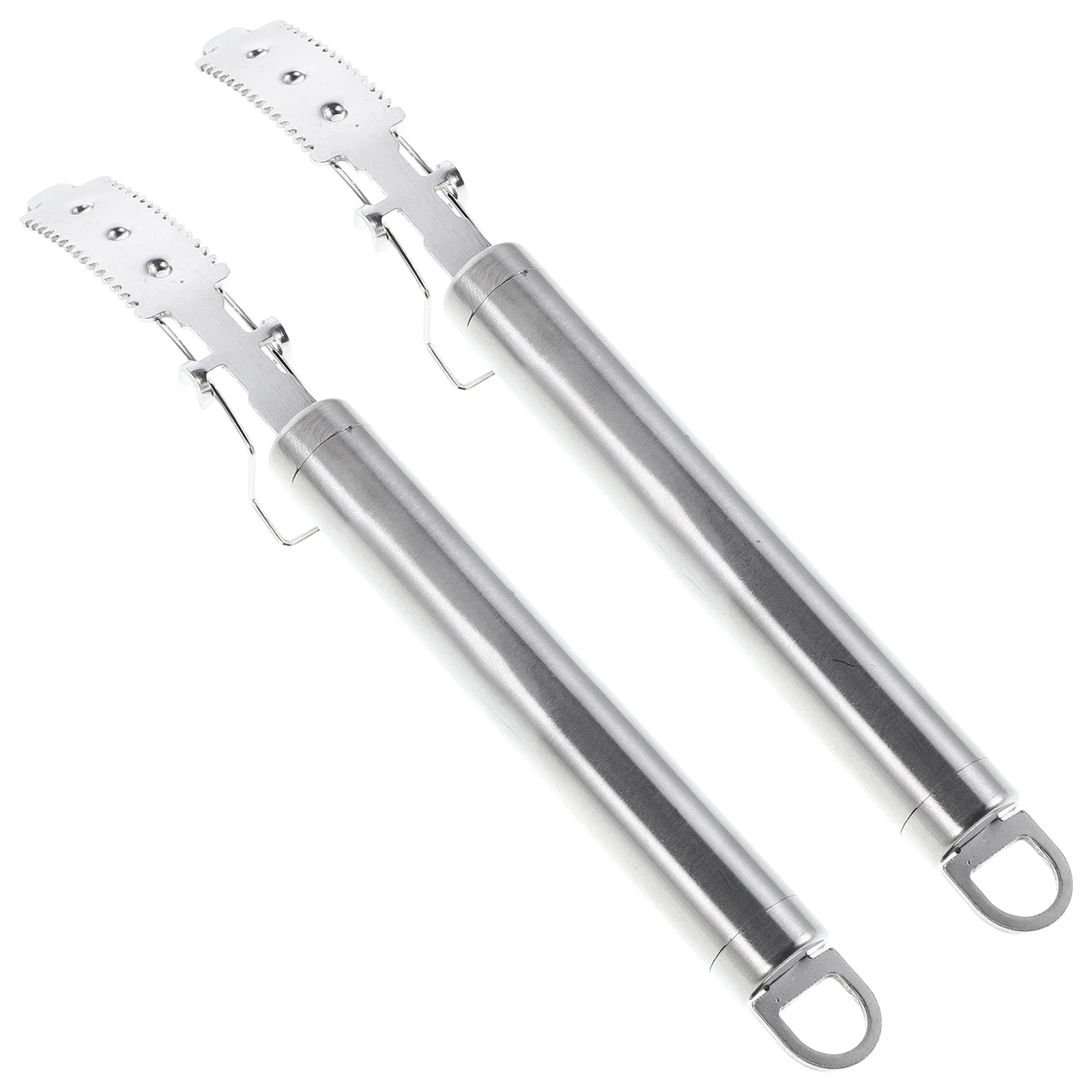 

2Pcs Pig Hair Scraper Stainless Steel Razor Pork Hair Removal Tool Kitchen Meat Skin Scraping Device Efficient Cleaning Tool