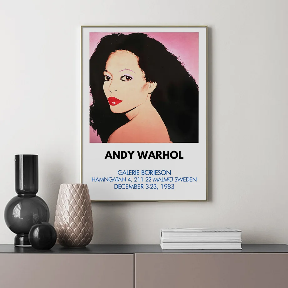 Impresiones artísticas de pared de estrellas abstractas de Andy Warhol, pintura en lienzo, carteles nórdicos Vintage, imagen de pared para decoración para sala de estar