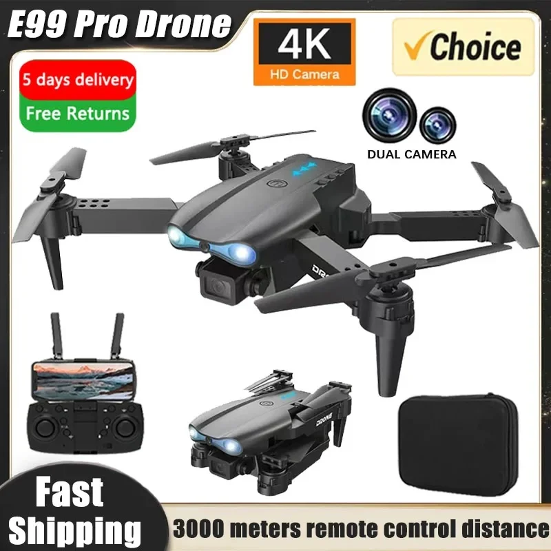 E99 Pro Drone Quadcopter Remote Control Handle Four Axis Aircraft HD 6K Photography UAV Altitude Fixation Helicopter Toys