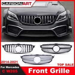 2015-2020 C class W205 Diamond grille for mercede C Class C180 C200 C250 C300 350 400 C sedan C coup w205GT Grille C205 Pamerica