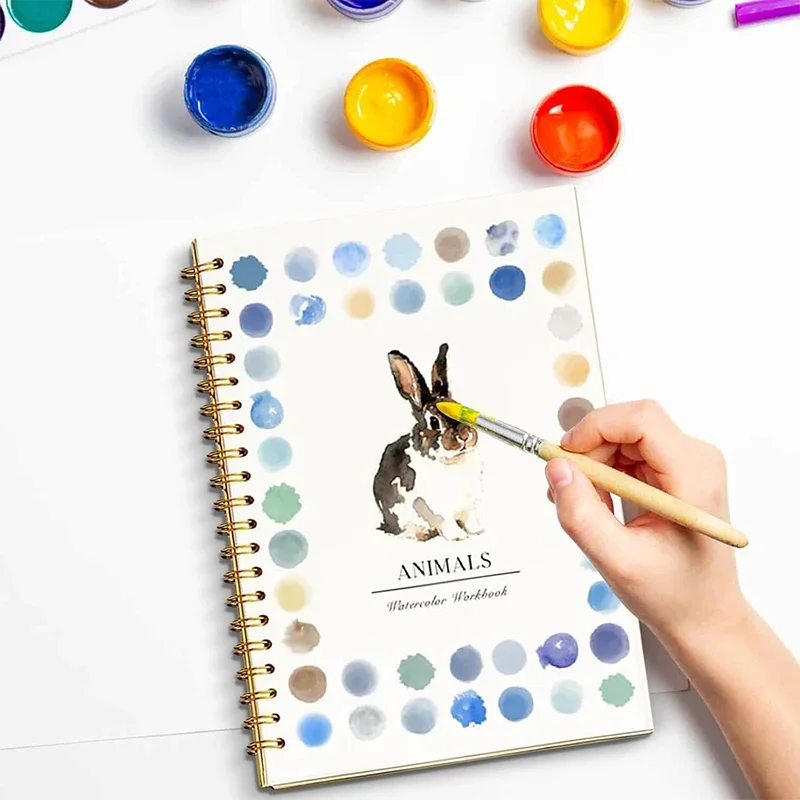 Watercolor Workbooks Coloring Book Beginner Friendly Painting Kit Easy Nature Scenes Paint Set Art Crafts
