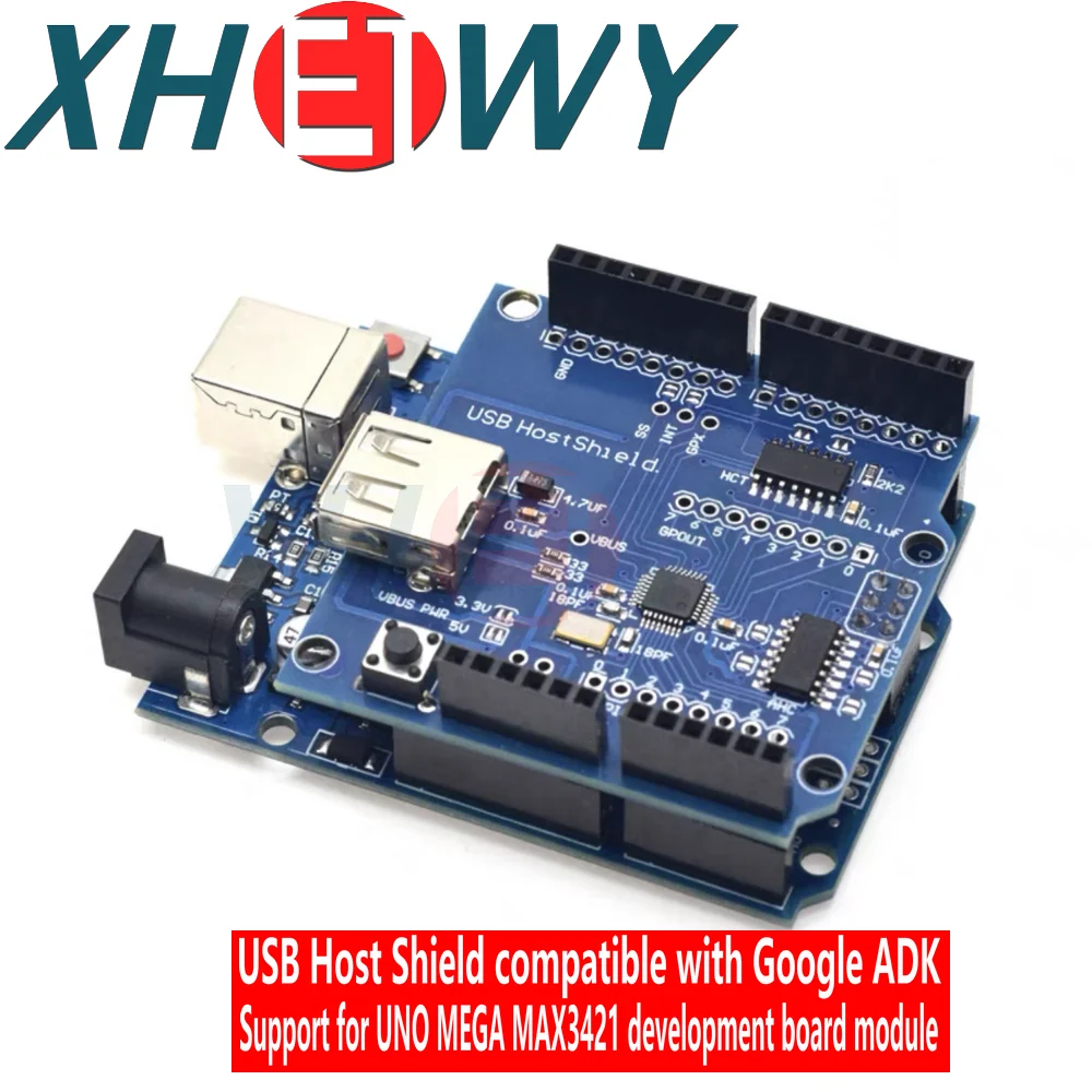 Escudo de Host USB compatible con Google ADK, adecuado para UNO MEGA MAX3421, módulo de placa de desarrollo