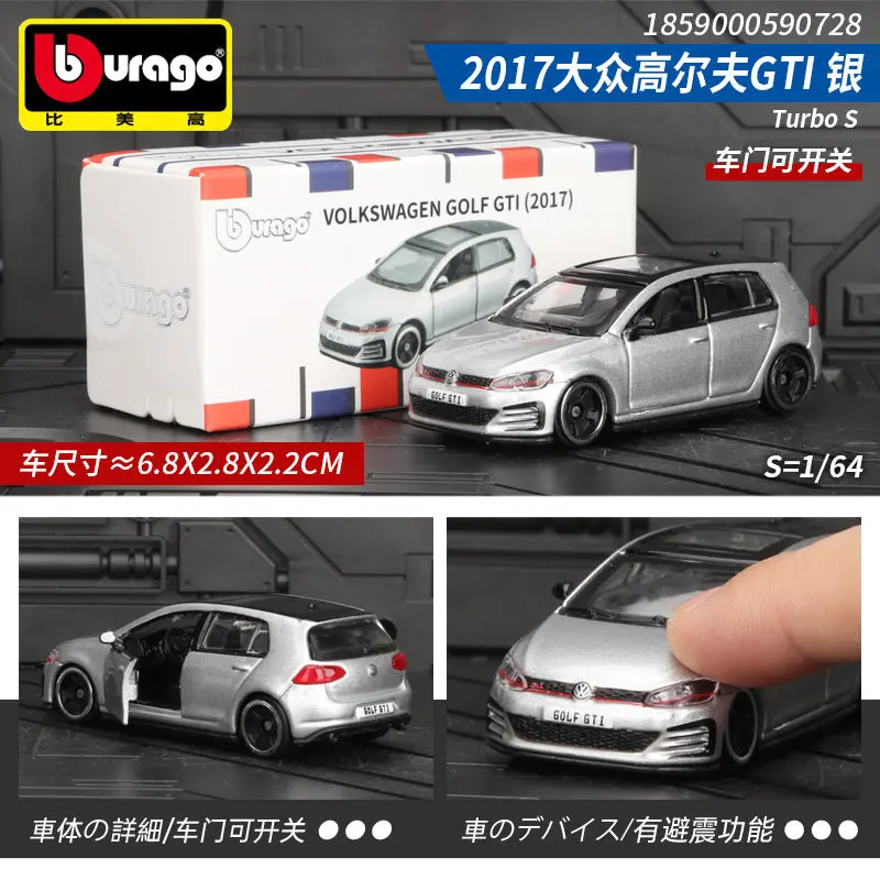 Bburago 1:64 Druckguss-Automodell, Audi Porsche 911 Mercedes-Benz Sammlerstück aus Legierung, Geschenk für Jungen, Kinder und Erwachsene – Detail 12