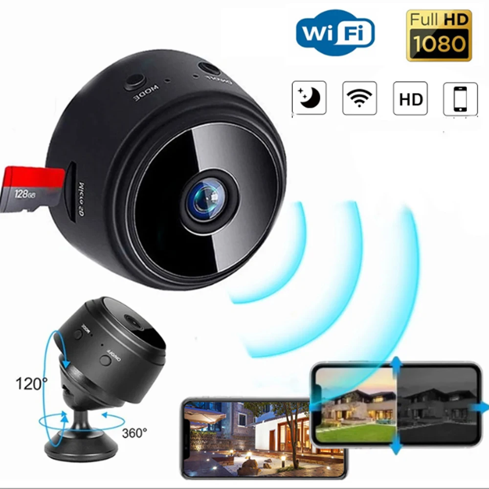 

A9 Mini Camera WiFi Small Cameras Full 1080P HD IP Mini Camera Wireless Recorder WiFi Security Remote Control Surveillance Night