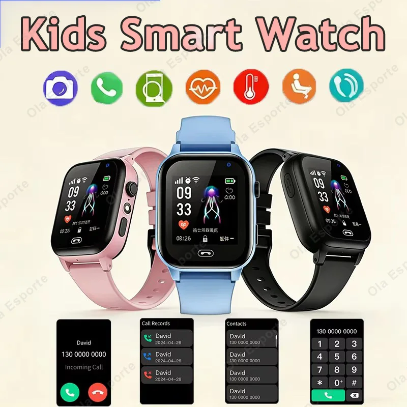 

Детские смарт-часы Mini Kids Phone 2G с функцией звонков, SOS, GPS-позиционированием, HD-камерой. Подарок на день рождения или Рождество для девочек и мальчиков. Новые часы.