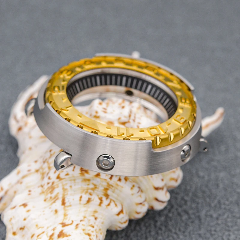 NH35-caja de reloj con caja de atún enlatado, cristal de zafiro, relojes mecánicos para Seiko NH35, movimiento automático, caja de reloj de buceo para hombre