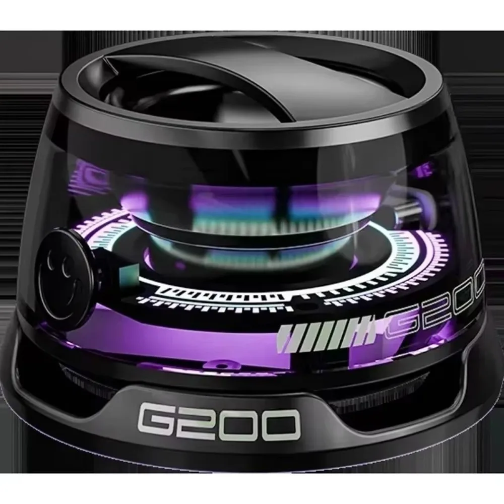 

Портативная Bluetooth-колонка из АБС-пластика G200 с RGB-подсветкой, мини-звуковая коробка BT5.3, 7-часовое воспроизведение, держатель для телефона для домашней машины KTV