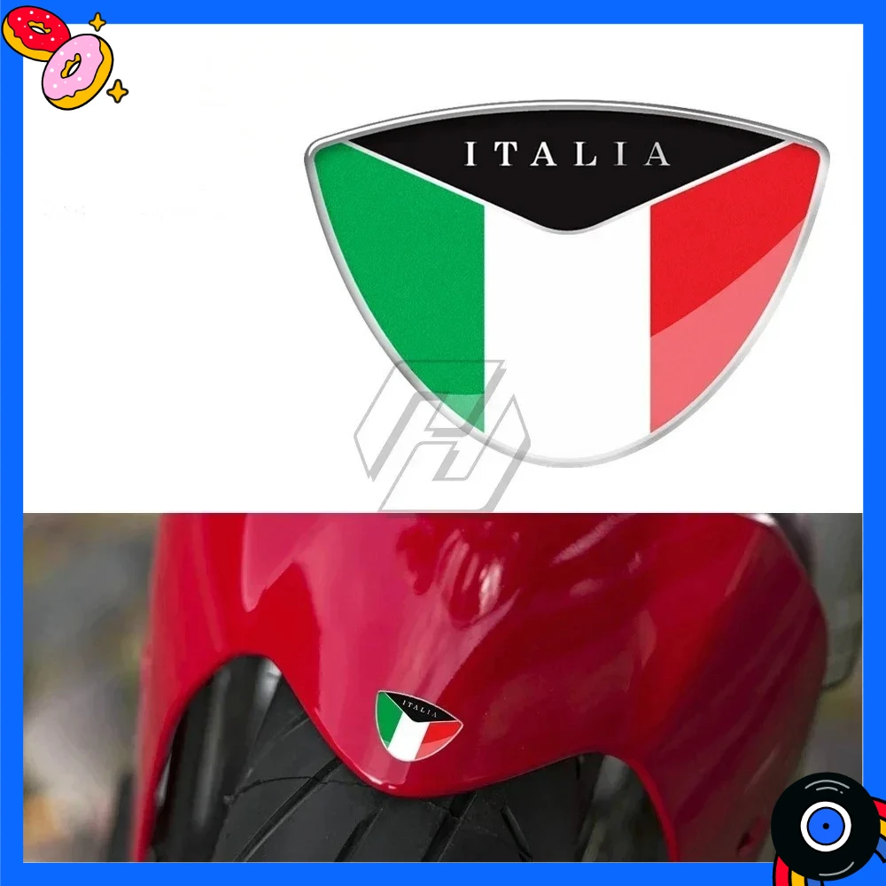 

3D-наклейка с флагом Италии для мотоциклов Ducati Monster / Aprilia / Vespa Sprint / GTS / GTV / LX и других моделей