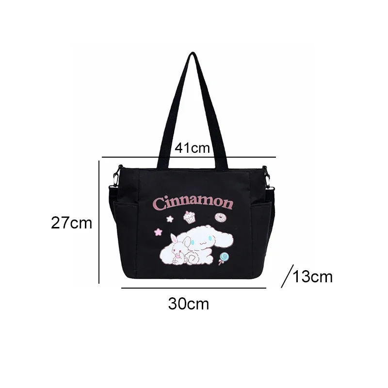 Sanrioed Anime Cinnamoroll Large Capacity Shoulder bags Handbag Cute Backpack Cartoon Satchel Bag Tote bag Gift for Friend