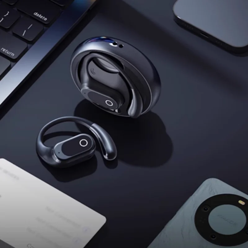 أحدث سماعات أذن مفتوحة بخاصية إلغاء الضوضاء سماعات أذن واضحة للمكالمات فوق الأذن سماعات أذن للرياضة للعبة السفر تجريب الدراجات النارية #1