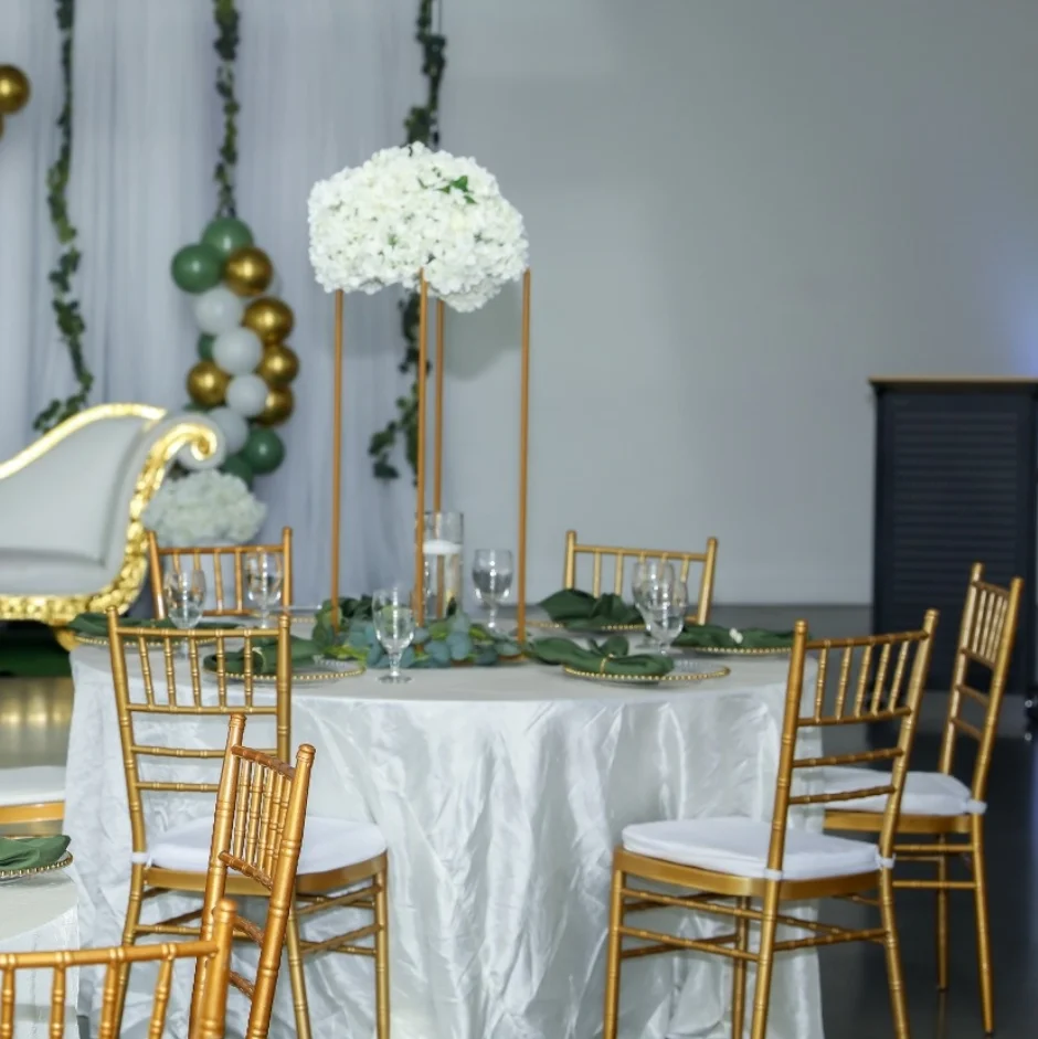 Wedding Supplies Gold Metal Tiffany Chiavari Event Wedding Chairs 358