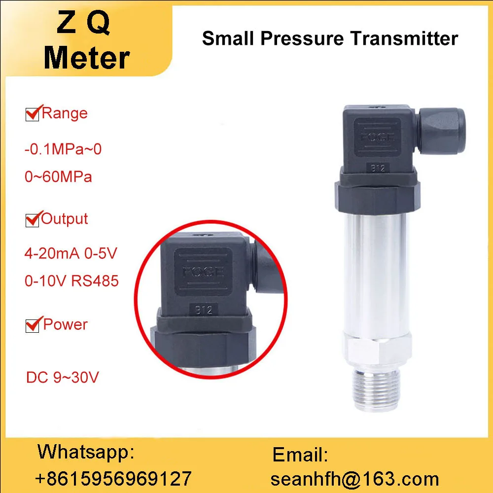 Pressure Transmitter constant water supply high precision diffused silicon 4-20mA oil hydraulic stainless steel gas sensor