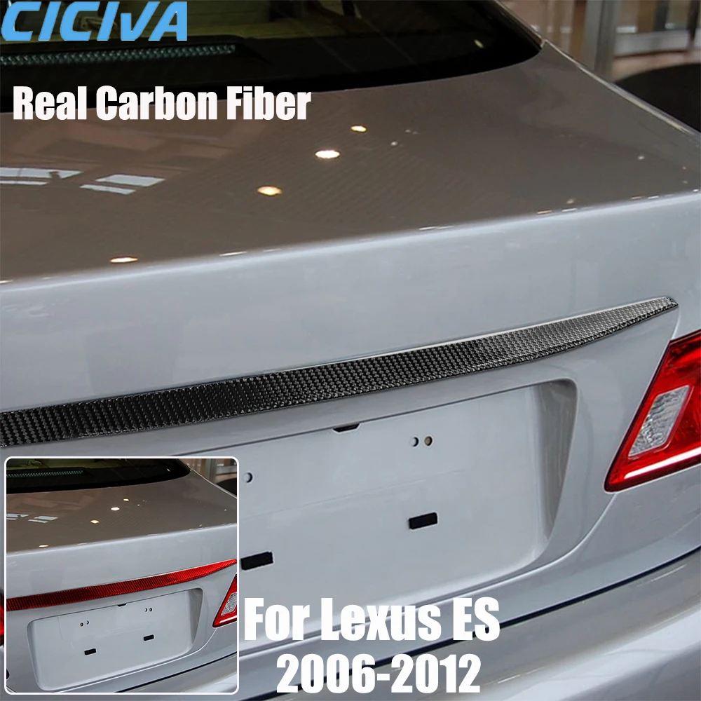 

Real Carbon Fiber Car Accessories Trunk Decorative Cover Soft Sticker For Lexus ES240 ES350 2006 2007 2008 2009 2010 2011 2012